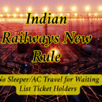 Indian Railways New Rule: No Sleeper/AC Travel for Waiting List Ticket Holders